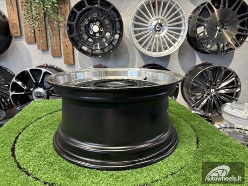 Ratlankis R15x7  4X100  ET  25  73.1  LU483  Black+Polished Lip (BLPL)  For RACIN  (P1)  (BBS Style)