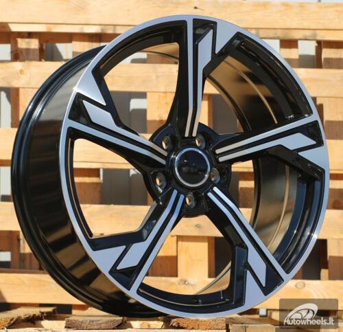 Ratlankis R18x8  5X112  ET  40  66.5  B5419  Black Polished (MB)  For AUD  (K2)