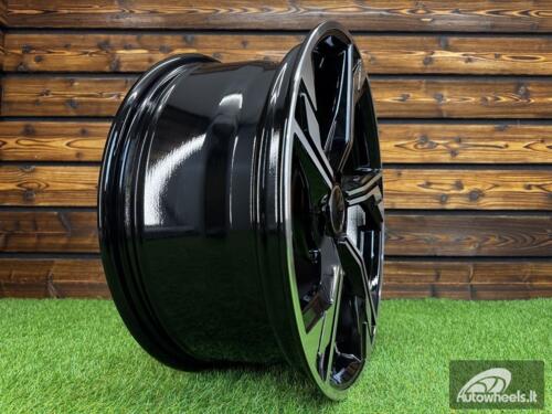 Ratlankis R18x8  5X112  ET  40  66.5  B5419  Black Polished (MB)  For AUD  (R)