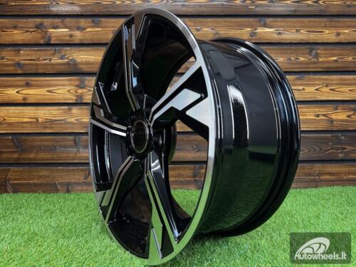 Ratlankis R18x8  5X112  ET  40  66.5  B5419  Black Polished (MB)  For AUD  (R)