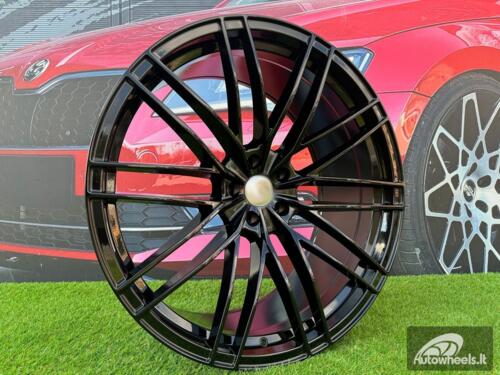 Ratlankis R19x8.5  5X112  ET  40  66.5  F1995  (YF0417)  Black (BL)  For AUD  (A)  (HYBRID FORGED ABT Style)