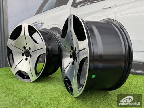 Ratlankis R19x8.5  5X112  ET  36  66.6  FBX035  (H3069FA)  Black Polished (MB)  For MER  (A)  (HYBRID FORGED)