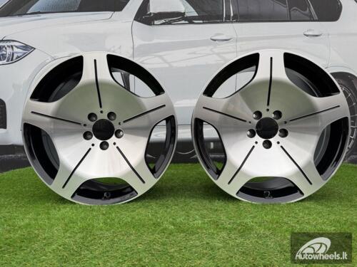 Ratlankis R20x9.5  5X112  ET  43  66.6  FBX035  (H3069FA)  Black Polished (MB)  For MER  (A)  (HYBRID FORGED Rear+Front)