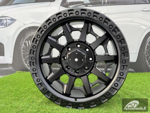 Ratlankis R20x9  8X165.1  ET  1  130  B1721  Black Half Matt (BLHM)  For 4X4  (Z1)