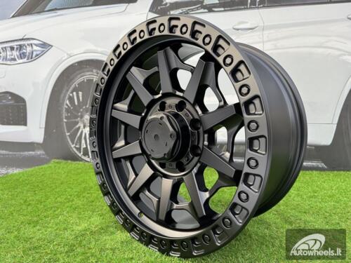 Ratlankis R20x9  8X165.1  ET  1  130  B1721  Black Half Matt (BLHM)  For 4X4  (Z1)