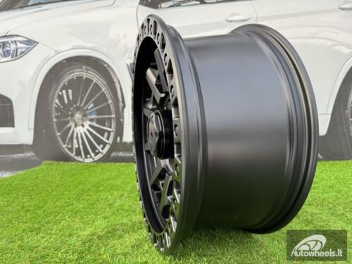 Ratlankis R20x9  8X165.1  ET  1  130  B1721  Black Half Matt (BLHM)  For 4X4  (Z1)