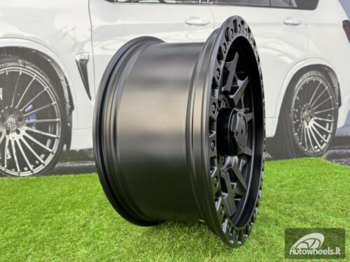 Ratlankis R20x9  8X165.1  ET  1  130  B1721  Black Half Matt (BLHM)  For 4X4  (Z1)