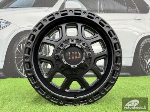 Ratlankis R17x8  10X120/127  ET  30  71.5  BY1375A  Black Half Matt (BLHM)  For 4X4  (Z1)