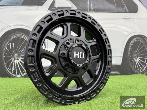 Ratlankis R17x8  10X120/127  ET  30  71.5  BY1375A  Black Half Matt (BLHM)  For 4X4  (Z1)