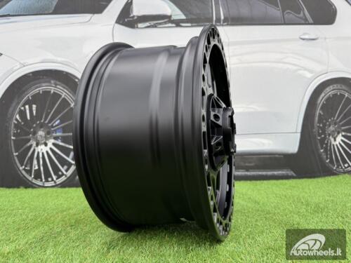 Ratlankis R17x8  10X120/127  ET  30  71.5  BY1375A  Black Half Matt (BLHM)  For 4X4  (Z1)