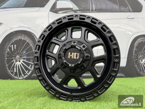 Ratlankis R17x8  10X120/127  ET  30  71.5  BY1375A  Black Half Matt (BLHM)  For 4X4  (Z1)
