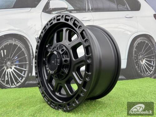 Ratlankis R17x8  10X120/127  ET  30  71.5  BY1375A  Black Half Matt (BLHM)  For 4X4  (Z1)