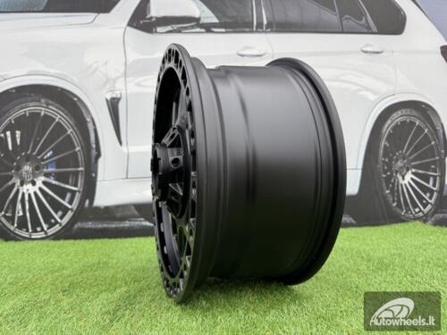 Ratlankis R17x8  10X120/127  ET  30  71.5  BY1375A  Black Half Matt (BLHM)  For 4X4  (Z1)