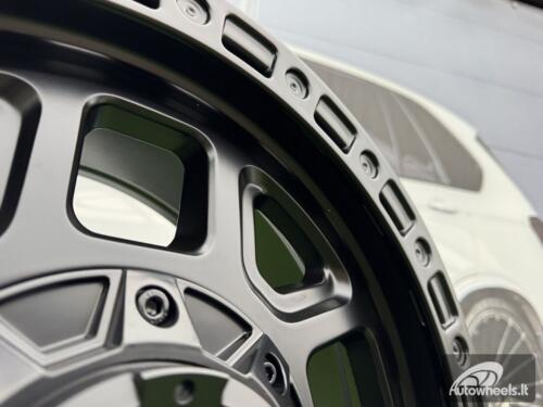 Ratlankis R17x8  10X120/127  ET  30  71.5  BY1375A  Black Half Matt (BLHM)  For 4X4  (Z1)