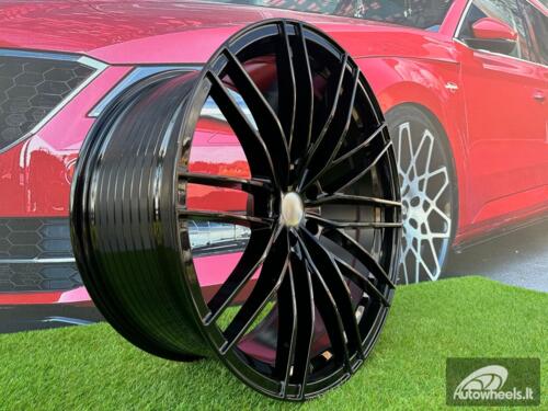 Ratlankis R19x8.5  5X112  ET  30  66.5  F1995  (YF0417)  Black (BL)  For AUD  (K7)  (HYBRID FORGED ABT Style)