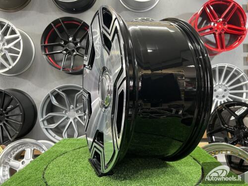 Ratlankis R22x10  5X130  ET  35  84.1  F3053  (BYF3053)  Black Polished (MB)  For MER  (Z1)  (HYBRID FORGED)