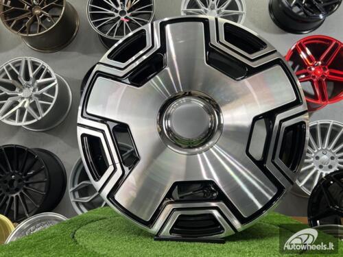 Ratlankis R22x10  5X130  ET  35  84.1  F3053  (BYF3053)  Black Polished (MB)  For MER  (Z1)  (HYBRID FORGED Monoblock)