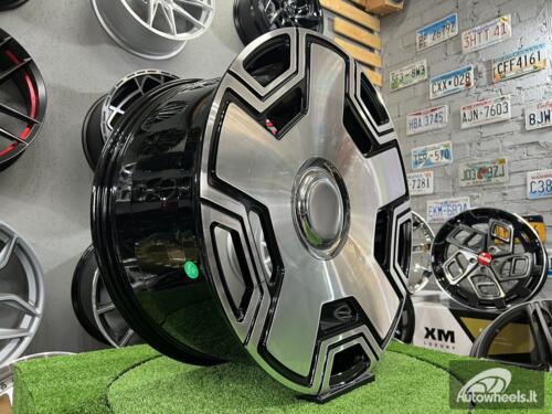 Ratlankis R22x10  5X130  ET  35  84.1  F3053  (BYF3053)  Black Polished (MB)  For MER  (Z1)  (HYBRID FORGED Monoblock)