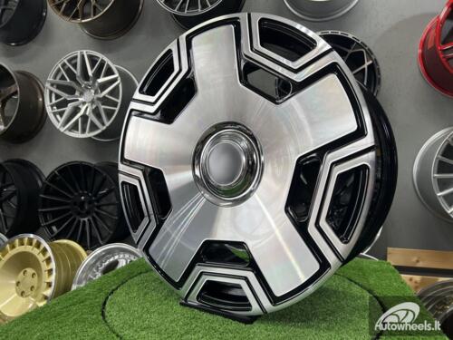 Ratlankis R22x10  5X130  ET  35  84.1  F3053  (BYF3053)  Black Polished (MB)  For MER  (Z1)  (HYBRID FORGED Monoblock)