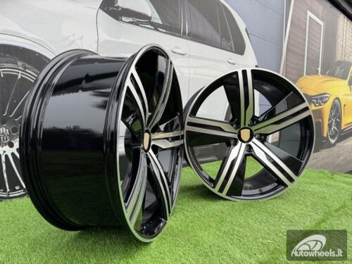 Ratlankis R22x9  5X130  ET  29  66.5  I5664  Black Polished (MB)  For PORCH  (A)  (NEW Macan II (XAB) Rear+Front)