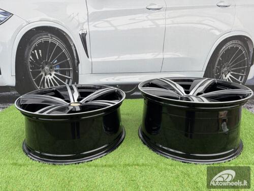 Ratlankis R22x9  5X130  ET  29  66.5  I5664  Black Polished (MB)  For PORCH  (A)  (NEW Macan II (XAB) Rear+Front)