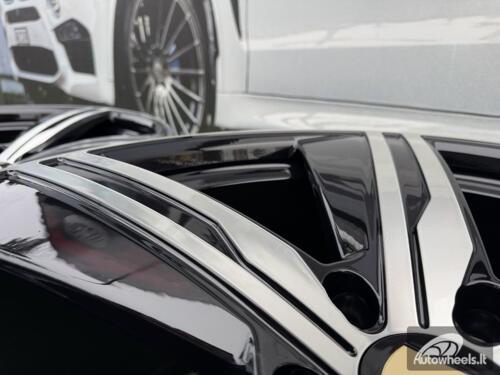 Ratlankis R22x9  5X130  ET  29  66.5  I5664  Black Polished (MB)  For PORCH  (A+Z5)  (NEW Macan II (XAB) Rear+Front)