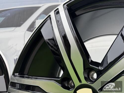 Ratlankis R22x11  5X130  ET  47  66.5  I5664  Black Polished (MB)  For PORCH  (A)  (NEW Macan II (XAB) Rear+Front)