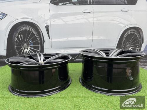 Ratlankis R22x11  5X130  ET  47  66.5  I5664  Black Polished (MB)  For PORCH  (A+Z5)  (NEW Macan II (XAB) Rear+Front)