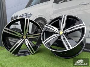 Ratlankis R22x11  5X130  ET  47  66.5  I5664  Black Polished (MB)  For PORCH  (A+Z5)  (NEW Macan II (XAB) Rear+Front)