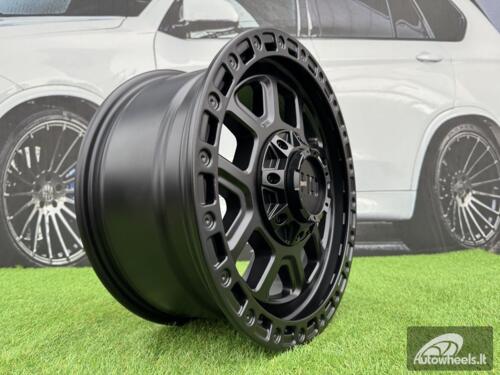 Ratlankis R18x8  10X120/127  ET  30  71.5  BY1375A  Black Half Matt (BLHM)  For 4X4  (Z1)