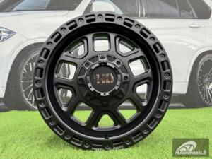 Ratlankis R18x8  10X120/127  ET  30  71.5  BY1375A  Black Half Matt (BLHM)  For 4X4  (Z1)