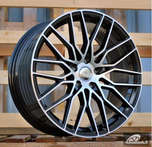 Ratlankis R19x8.5  5X112  ET  40  66.5  YF0435  Black Polished (MB)  For RACIN  (K7)  (HYBRID FORGED)