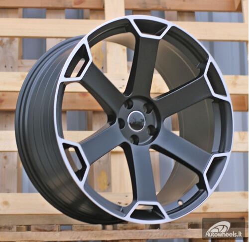 Ratlankis R22x10  5X112  ET  20  66.5  YF6149  Satin Black (SB)  For AUD  (K7)  (HYBRID FORGED)