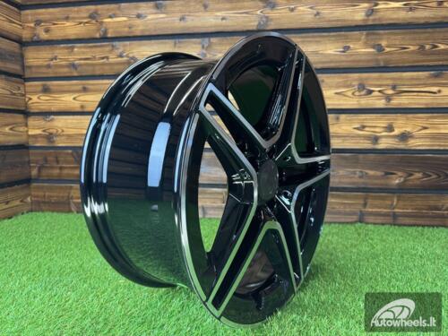 Ratlankis R18x8  5X112  ET  35  66.6  FBX142  Black Polished (MB)  For MER  (K8)  (HYBRID FORGED)