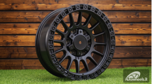 Ratlankis R16x8  5X127  ET  M15  87.1  I0370  Black Half Matt (BLHM)  For 4X4  (K8)