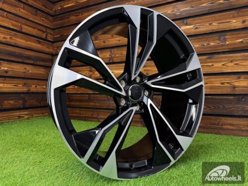 Ratlankis R18x8  5X112  ET  40  66.5  I5493  Black Polished (MB)  For AUD  (K8)  (BP)