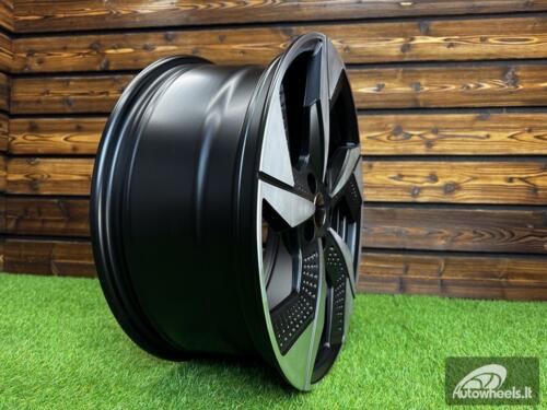 Ratlankis R18x7.5  5X114.3  ET  50  67.1  I5637  Black Polished Half Matt (MBHM)  For RACIN  (K8)