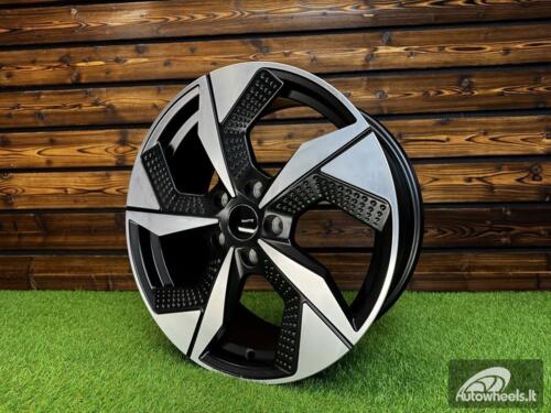 Ratlankis R18x7.5  5X114.3  ET  50  67.1  I5637  Black Polished Half Matt (MBHM)  For RACIN  (K8)