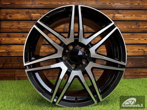 Ratlankis R19x8  5X112  ET  52  66.6  YF7075  Black Polished (MB)  For MER  (K7)  (HYBRID FORGED V-Class/Vito 1075kg)