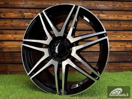 Ratlankis R19x8  5X112  ET  52  66.6  YF7075  Black Polished (MB)  For MER  (K7)  (HYBRID FORGED V-Class/Vito 1075kg)