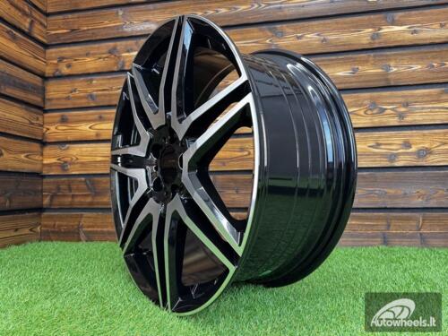 Ratlankis R19x8  5X112  ET  52  66.6  YF7075  Black Polished (MB)  For MER  (K7)  (HYBRID FORGED V-Class/Vito 1075kg)
