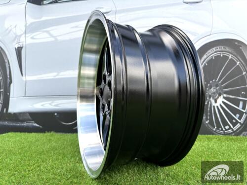 Ratlankis Volvo Ocean MK 18 Style R18X8.5 5X108 ET6 65.1 Black with Diamond Cut Lip (240, 740, 940)