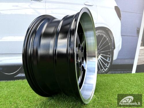 Ratlankis Volvo Ocean MK 18 Style R18X8.5 5X108 ET6 65.1 Black with Diamond Cut Lip (240, 740, 940)