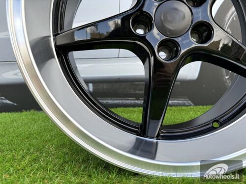 Ratlankis Volvo Ocean MK 18 Style R18X8.5 5X108 ET6 65.1 Black with Diamond Cut Lip (240, 740, 940)