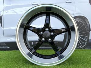 Ratlankis Volvo Ocean MK 18 Style R18X8.5 5X108 ET6 65.1 Black with Diamond Cut Lip (240, 740, 940)