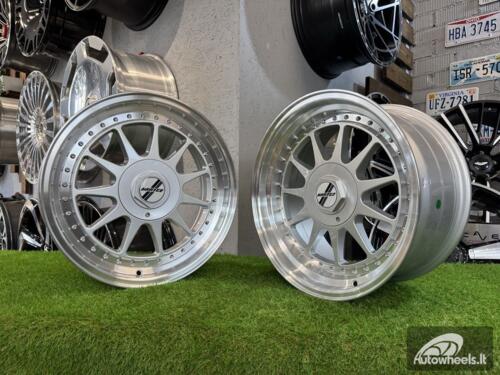 Ratlankis OZ Hartge Style R17X8.5J 4X100/4X114.3 ET30 73.1 Silver with Diamond cut lip
