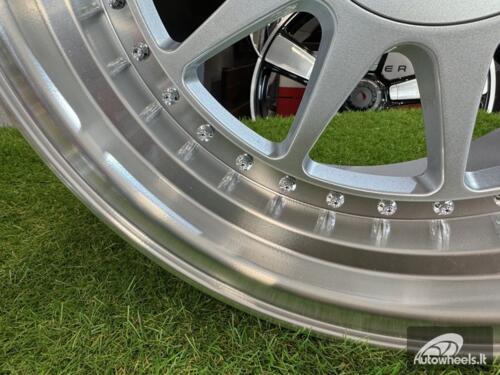 Ratlankis OZ Hartge Style R17X8.5J 4X100/4X114.3 ET30 73.1 Silver with Diamond cut lip
