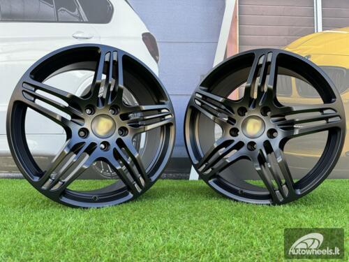 Ratlankis Porsche 911 997 Turbo Style R19X8.5J 5X130 ET57 71.6 Black half matt
