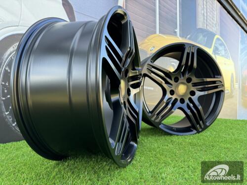 Ratlankis Porsche 911 997 Turbo Style R19X8.5J 5X130 ET57 71.6 Black half matt
