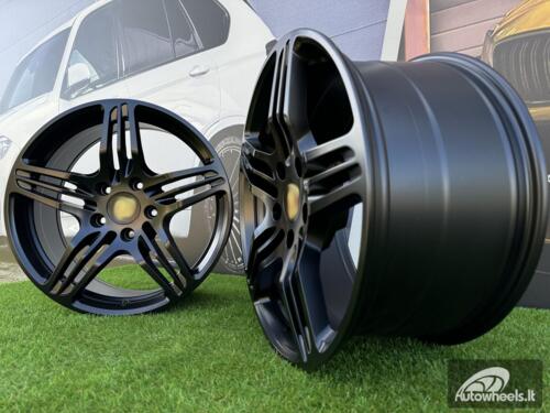 Ratlankis Porsche 911 997 Turbo Style R19X8.5J 5X130 ET57 71.6 Black half matt
